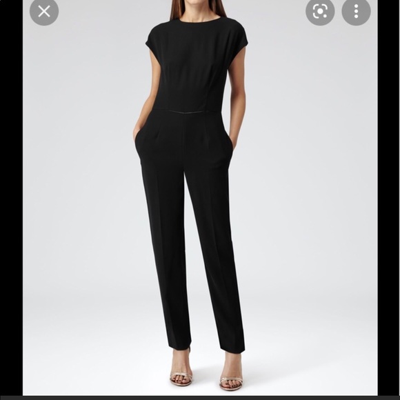Reiss Jumpsuit Roco black crewneck - Picture 2 of 16